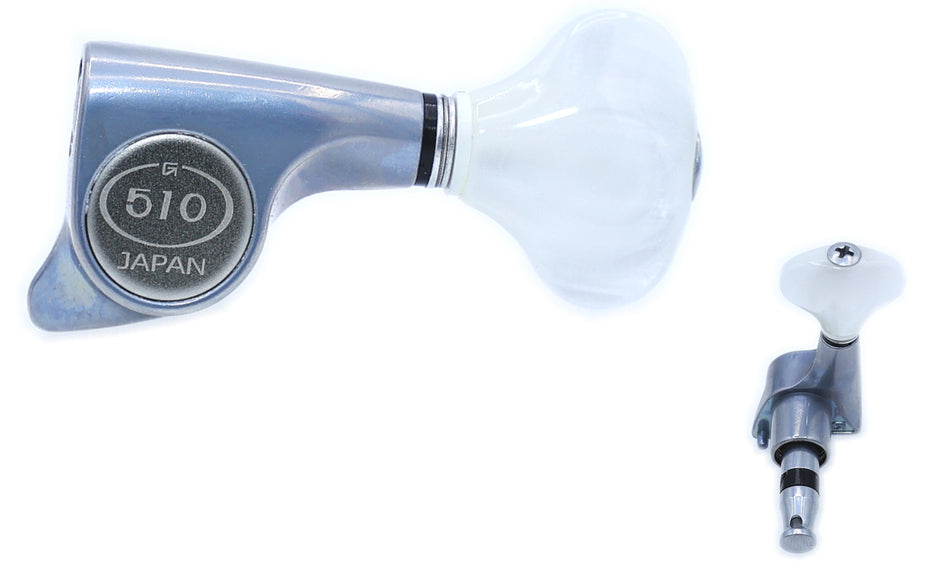 Gotoh SGi510(xC)WS5 Super-Mini Tuners with Standard Post, 3L+3R (X-Finish Chrome)