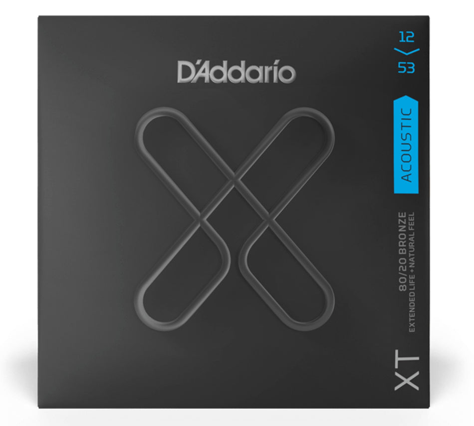 D’Addario XTABR1253 80/20 Bronze Acoustic 6-Strings, Light (12-53)