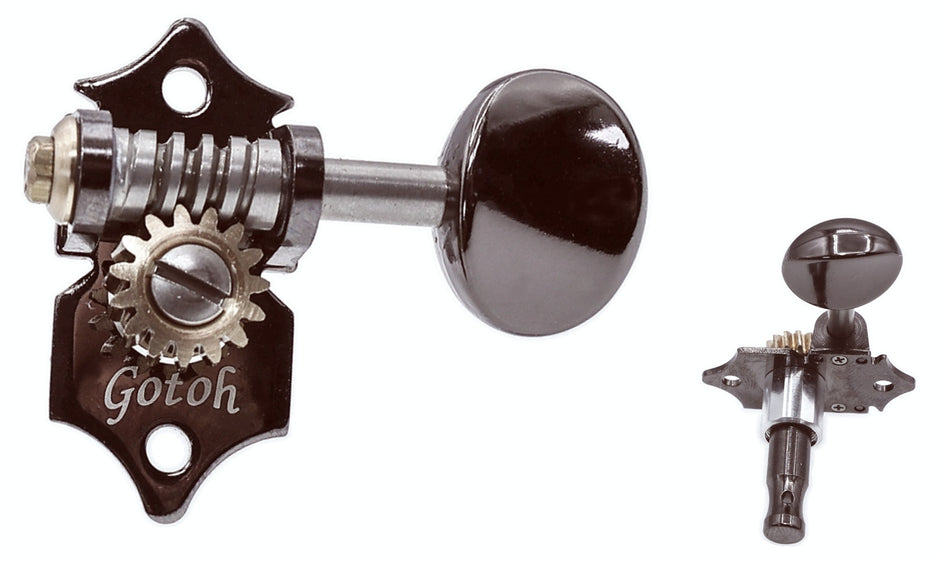Gotoh SXN510(CK)05M Tuners with Standard Post, 3L+3R (Cosmo Black)