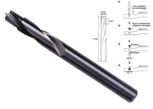 High Speed Steel Two-Step Drill, 7.0 mm / 8.6 mm