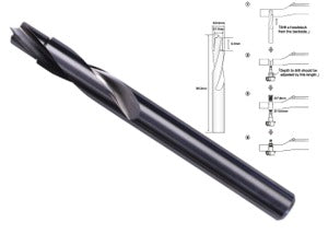 High Speed Steel Two-Step Drill, 7.8 mm / 9.9 mm