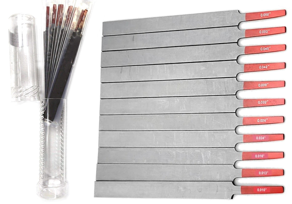 Nut File Set of 11 pieces, sizes 0.010" to 0.056"