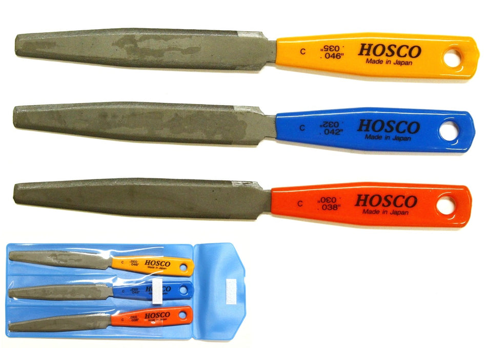 Nut File Set, Double-Edge for Classical Guitar