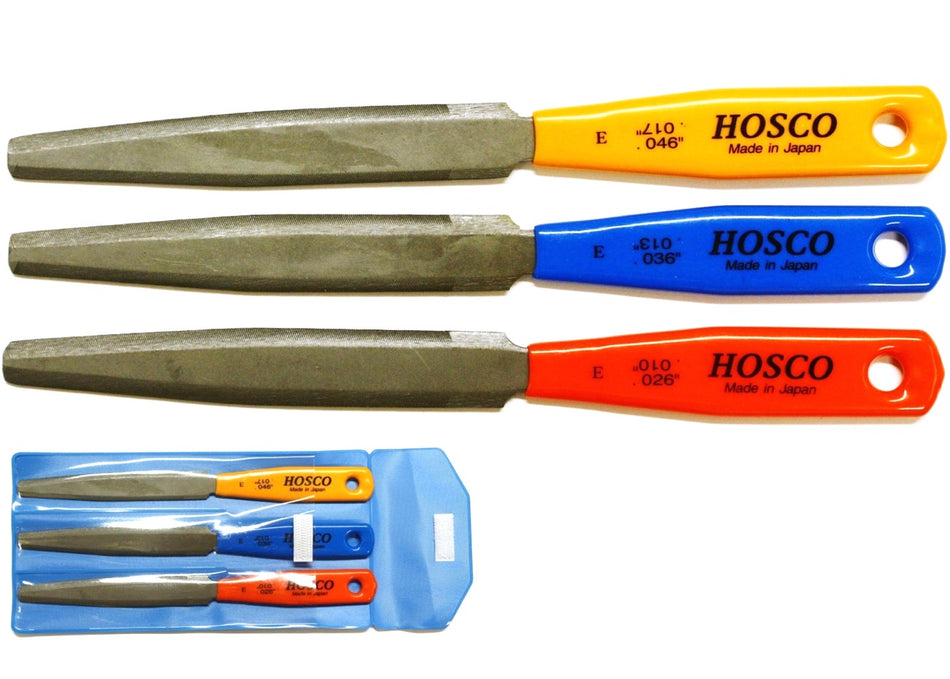 Nut File Set, Double-Edge for Electric Guitar