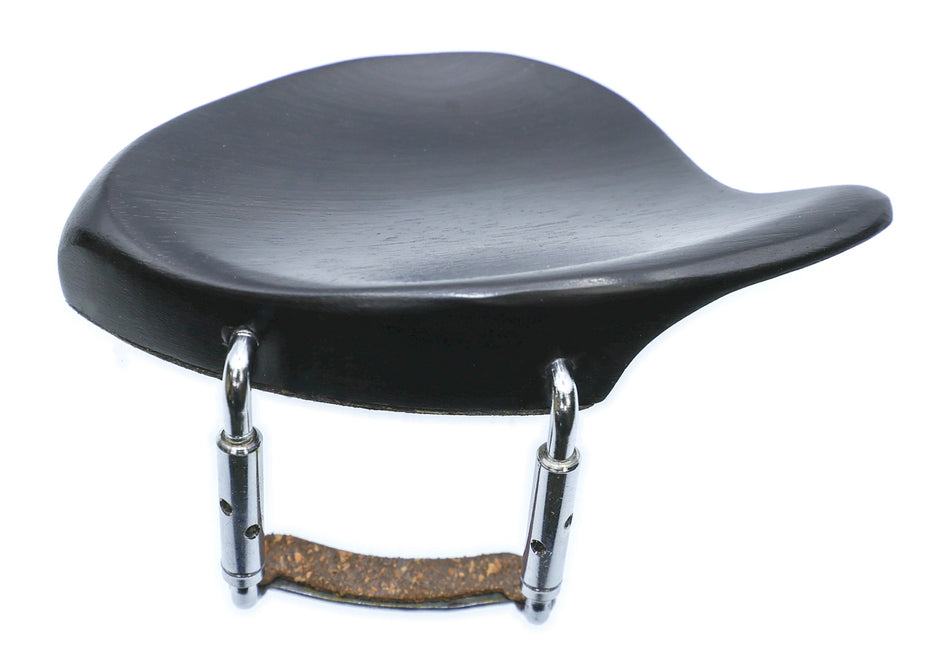 Violin Chin Rest with Clamp, Dresden type, Ebony