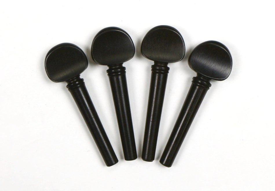 Violin / Fiddle Ebony Tuning Pegs, 4/4 Size, set of 4