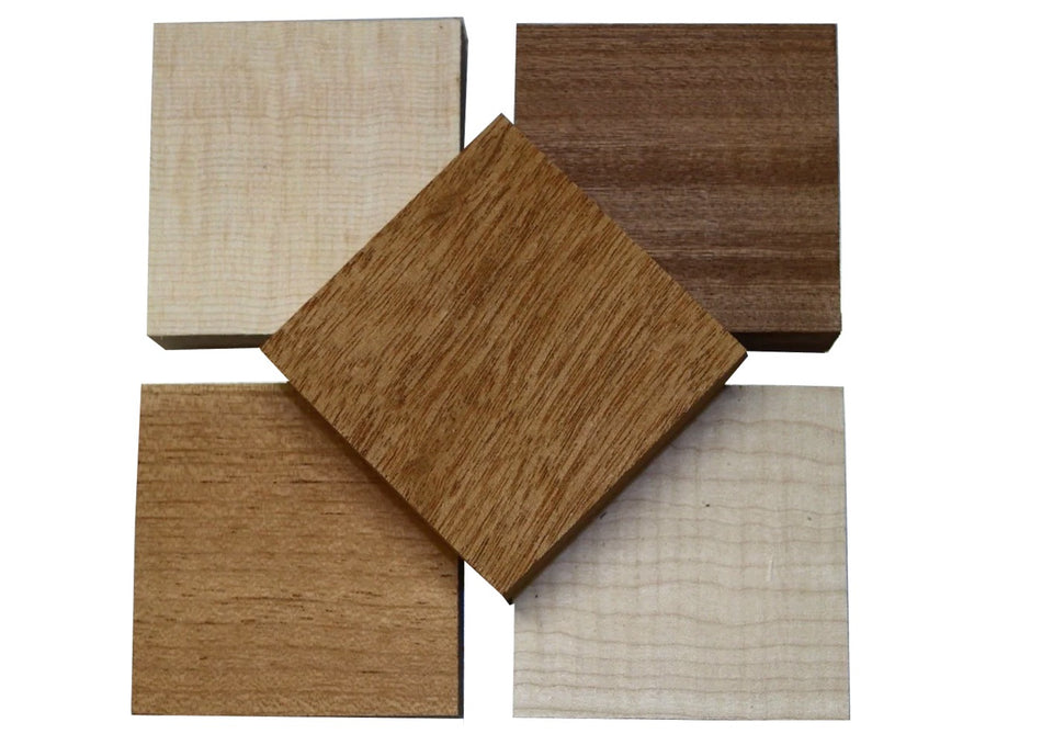 End Block (Tail Block) for Acoustic Guitars, 25 * 127 * 127 mm