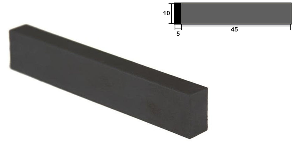 Nut, Polycarbonate Duracon for Electric & Acoustic Guitars (45 * 10 * 5mm)